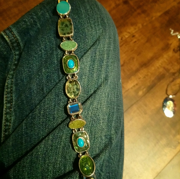 Statement Jewelry: 2 Necklaces, 2 Bracelets, Watch - Picture 7 of 7